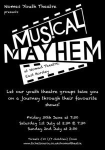 nomes youth theatre musical mayhem