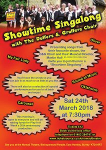 choir showtunes musicals charity fundraising